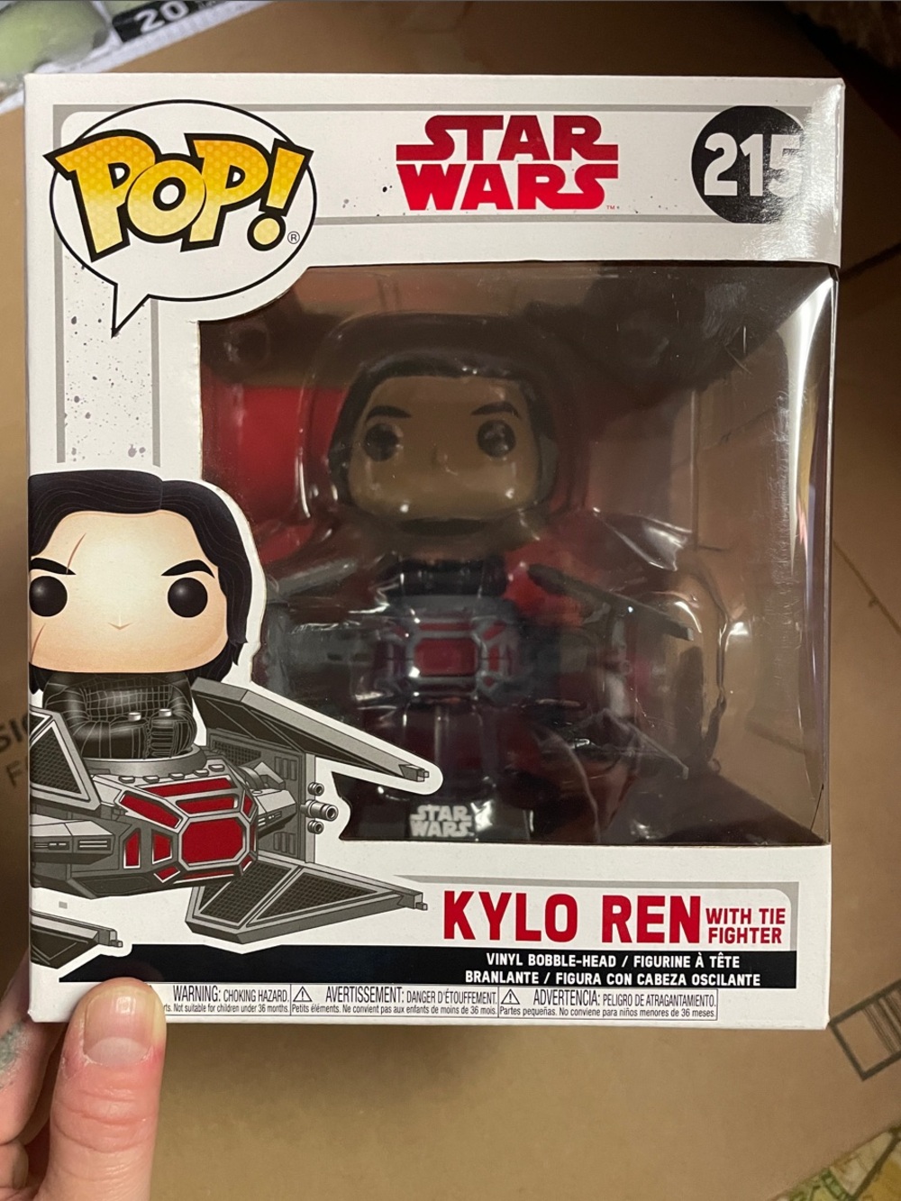 Funko Pop! Star Wars Kylo Ren with TIE Fighter - Black, Red